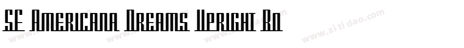 SF Americana Dreams Upright Bold字体转换